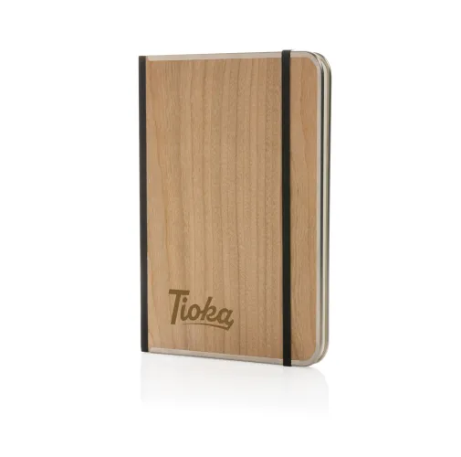 Cuaderno de lujo Treeline A5 con tapa de madera