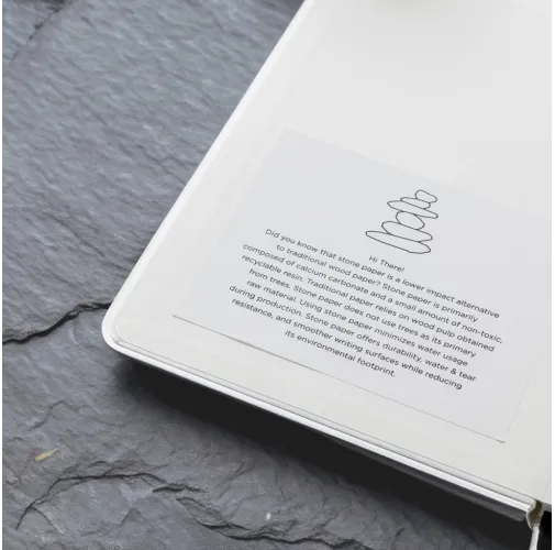 Cuaderno A5 de papel kraft y piedra reciclado Craftstone