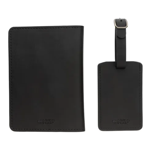 Set de regalo de viaje de PU reciclado Swiss Peak GRS