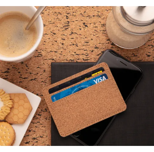 Cartera fina secure de corcho