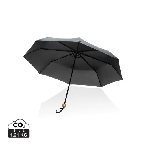 Mini paraguas RPET 190T de bambú 20.5\