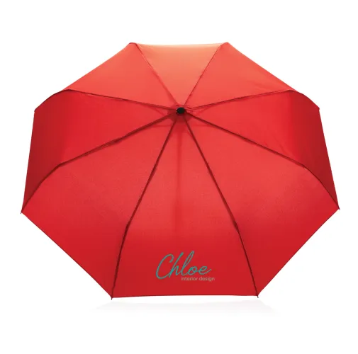 Paraguas automático RPET 190T bambú de 21\