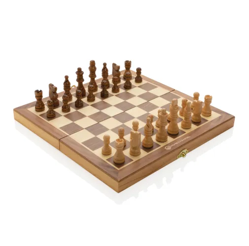 marron Juego de ajedrez plegable Luxury de madera