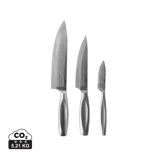 SET DE CUCHILLOS DE COCINA MONACO+, SET DE 3 DE BOSKA