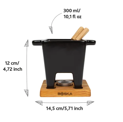 Fondue de Tapas Nero 300 ml de BOSKA