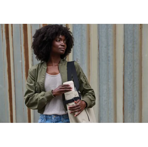 blanco Taza Topl To Go de acero reciclado con tapa patentada 360