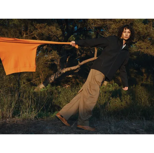 negro Chaqueta Makalu de poliéster reciclado para hombre IQONIQ