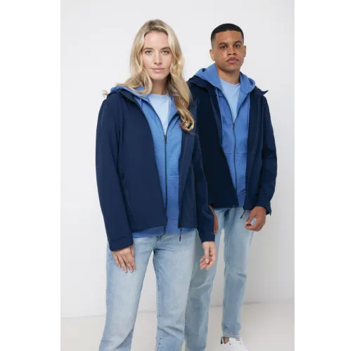 azul marino Chaqueta Makalu de poliéster reciclado para hombre IQONIQ