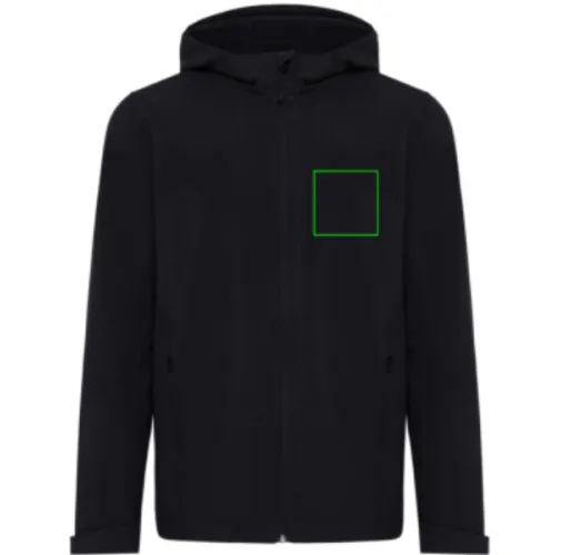 negro Chaqueta Makalu de poliéster reciclado para hombre IQONIQ