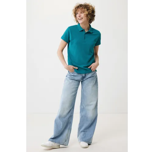 Polo IQONIQ Yosemite piqué algodón reciclado de mujer