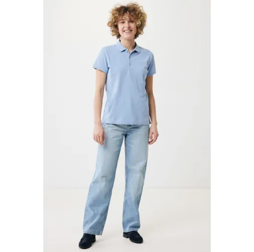 Polo IQONIQ Yosemite piqué algodón reciclado de mujer
