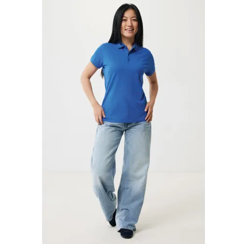 Polo IQONIQ Yosemite piqué algodón reciclado de mujer