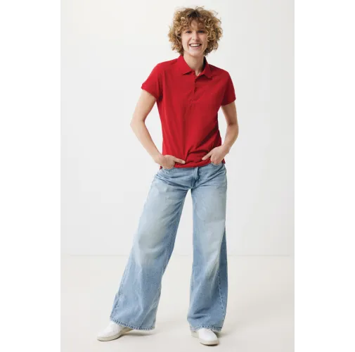 Polo IQONIQ Yosemite piqué algodón reciclado de mujer