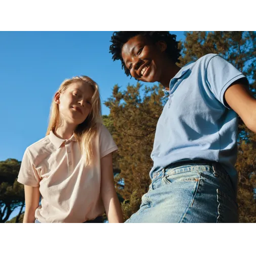 Polo IQONIQ Yosemite piqué algodón reciclado de mujer