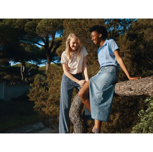 Polo IQONIQ Yosemite piqué algodón reciclado de mujer