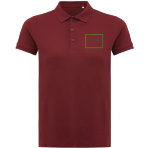 Polo IQONIQ Yosemite piqué algodón reciclado de mujer