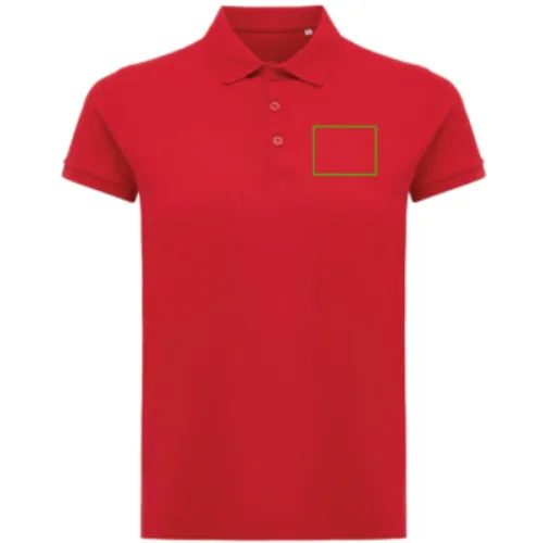 Polo IQONIQ Yosemite piqué algodón reciclado de mujer