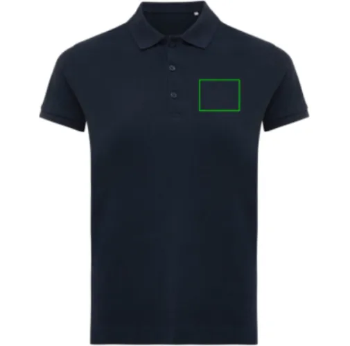 Polo IQONIQ Yosemite piqué algodón reciclado de mujer