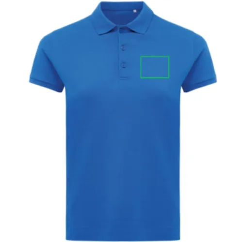 Polo IQONIQ Yosemite piqué algodón reciclado de mujer