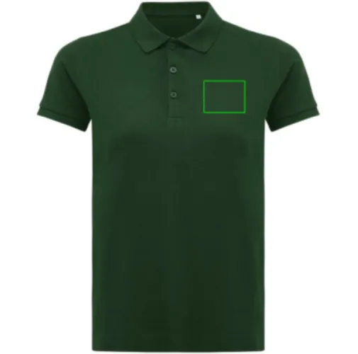 Polo IQONIQ Yosemite piqué algodón reciclado de mujer