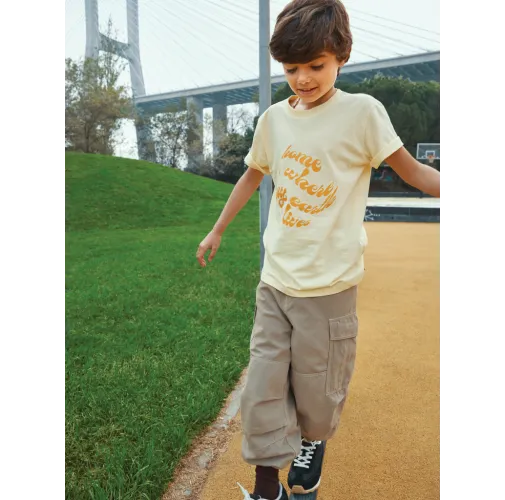 Camiseta infantil IQONIQ Koli de algodón reciclado