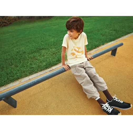 Camiseta infantil IQONIQ Koli de algodón reciclado