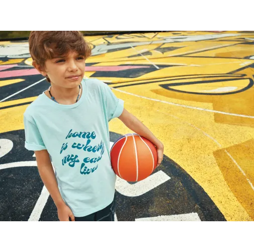 Camiseta infantil IQONIQ Koli de algodón reciclado