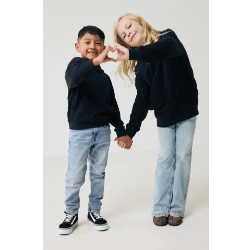 Sudadera IQONIQ Yengo capucha de algodón reciclado niños