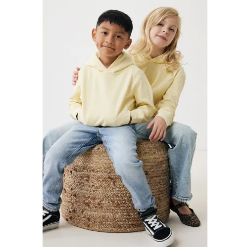 Sudadera IQONIQ Yengo capucha de algodón reciclado niños
