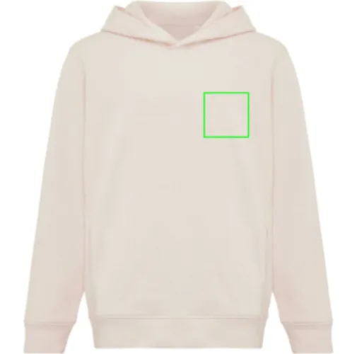 Sudadera IQONIQ Yengo capucha de algodón reciclado niños