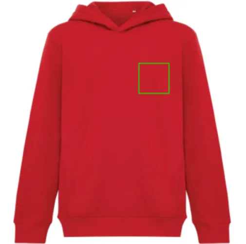 Sudadera IQONIQ Yengo capucha de algodón reciclado niños