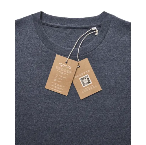 Camiseta IQONIQ Manuel algodón reciclado sin teñir