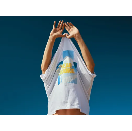 Camiseta relax de algodón reciclado IQONIQ Kakadu