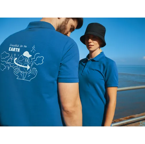 Polo IQONIQ Yosemite de algodón reciclado