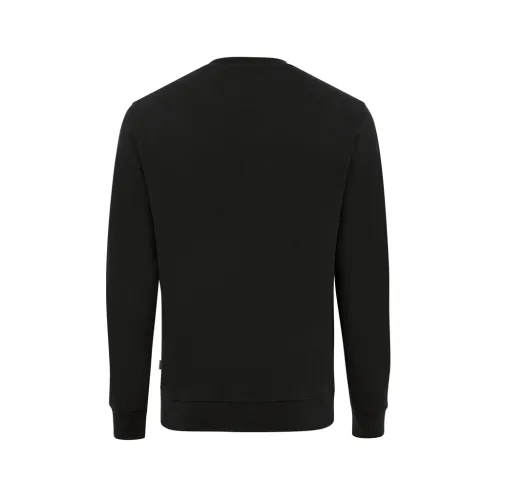 negro Suéter Zion cuello redondo algodón reciclado IQONIQ