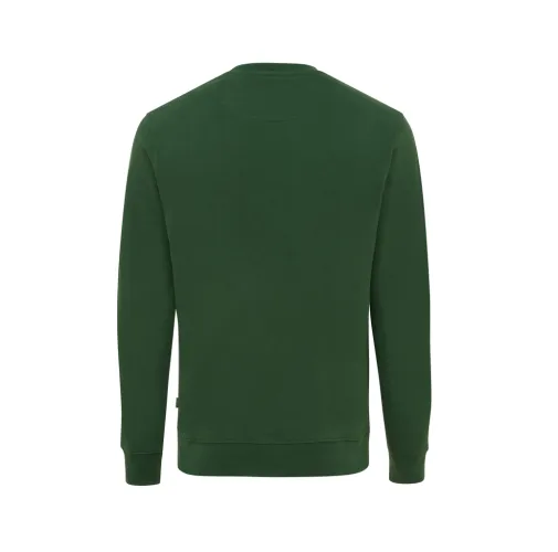 forest green Suéter Zion cuello redondo algodón reciclado IQONIQ