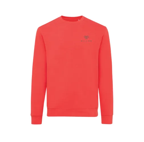 luscious red Suéter Zion cuello redondo algodón reciclado IQONIQ