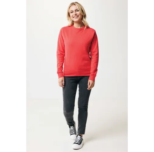 luscious red Suéter Zion cuello redondo algodón reciclado IQONIQ