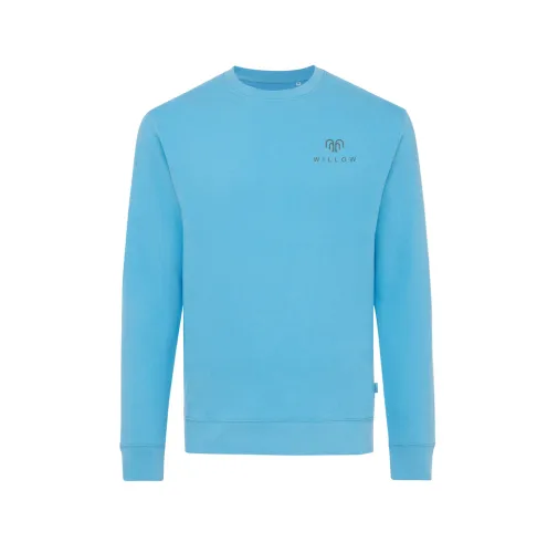 tranquil blue Suéter Zion cuello redondo algodón reciclado IQONIQ