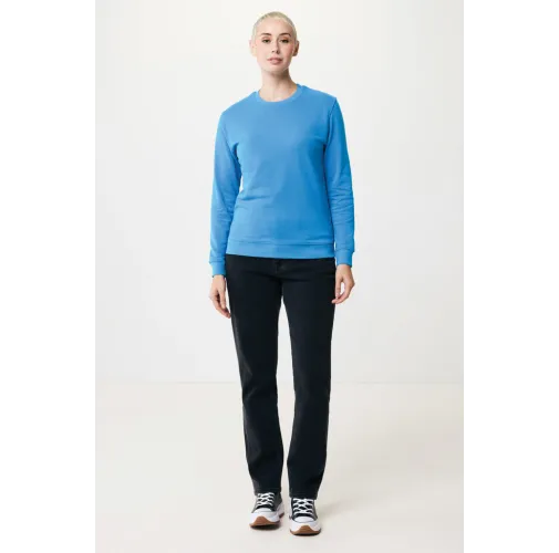 tranquil blue Suéter Zion cuello redondo algodón reciclado IQONIQ