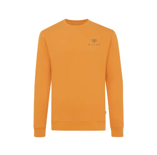 sundial orange Suéter Zion cuello redondo algodón reciclado IQONIQ