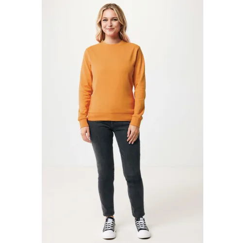 sundial orange Suéter Zion cuello redondo algodón reciclado IQONIQ