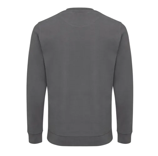 antracita Suéter Zion cuello redondo algodón reciclado IQONIQ