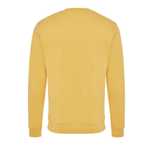 ochre yellow Suéter Zion cuello redondo algodón reciclado IQONIQ