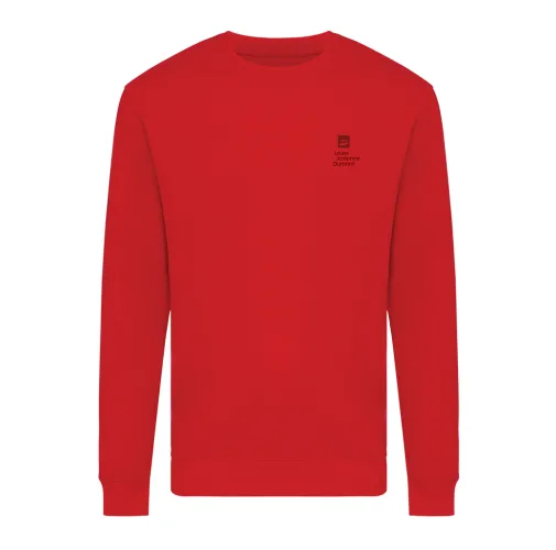 rojo Suéter Zion cuello redondo algodón reciclado IQONIQ