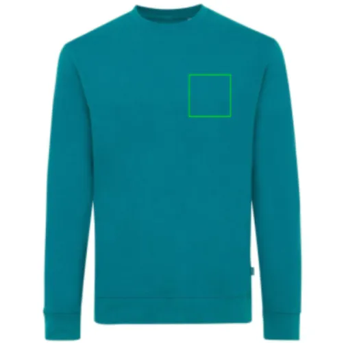 verdigris Suéter Zion cuello redondo algodón reciclado IQONIQ