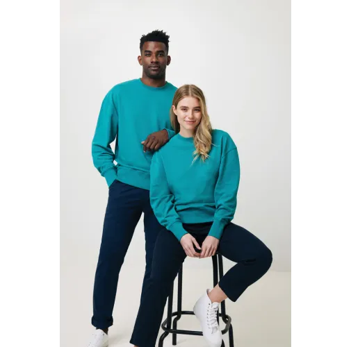 Jersey IQONIQ Kruger con cuello redondo algodón reciclado