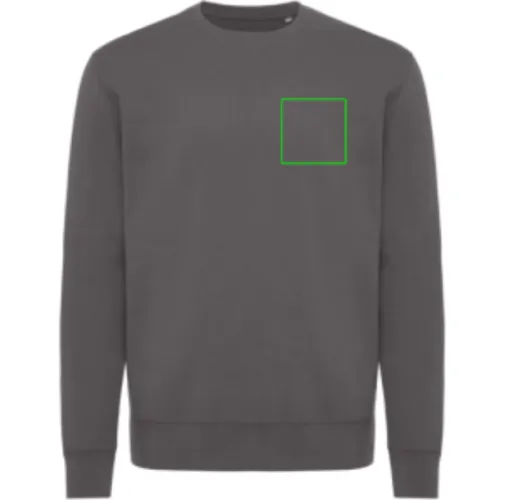 Jersey IQONIQ Kruger con cuello redondo algodón reciclado