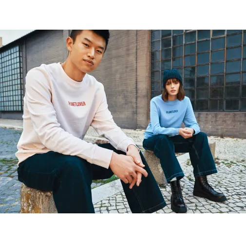 Cuello redondo de algodón reciclado IQONIQ Etosha