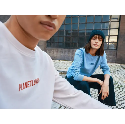 Cuello redondo de algodón reciclado IQONIQ Etosha